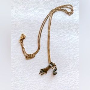 Bronze Small Hand Pendant Necklace